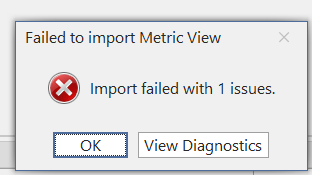 Import failure