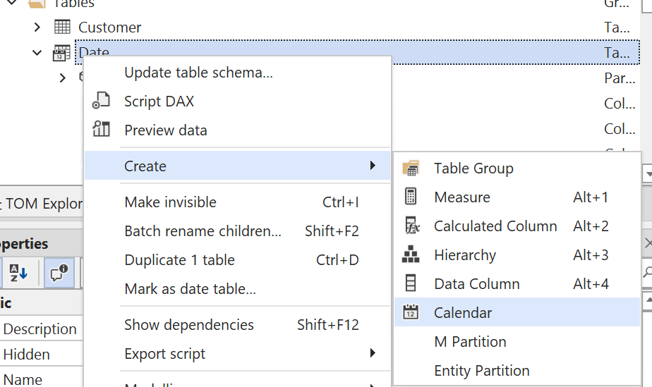 Creating a calendar